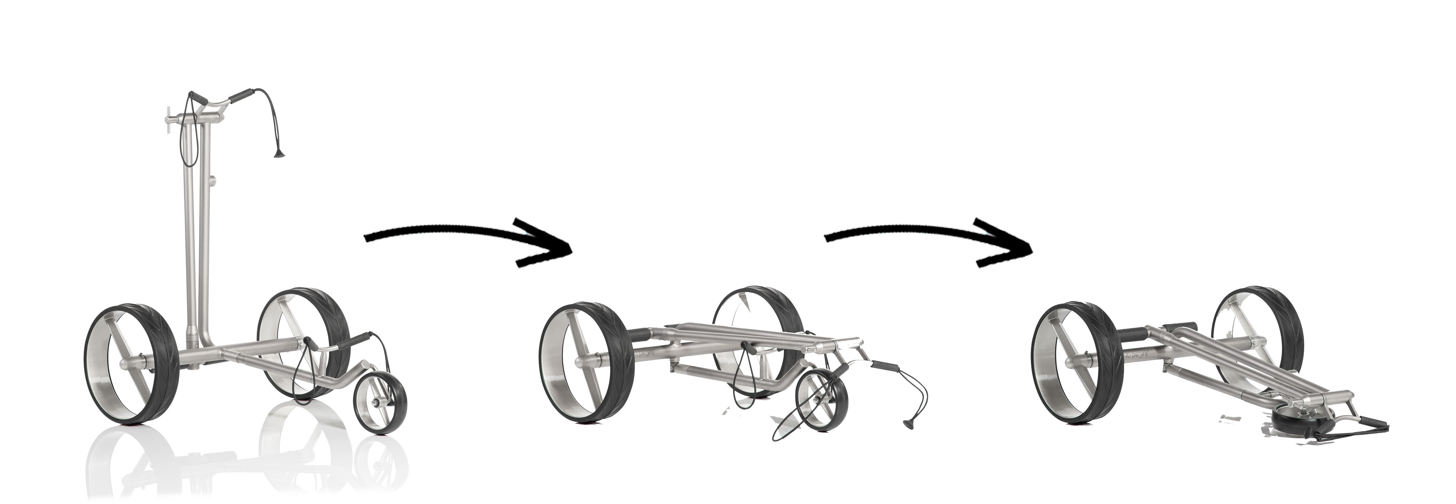 JuCad Ghost Elektrocaddy Falttechnik