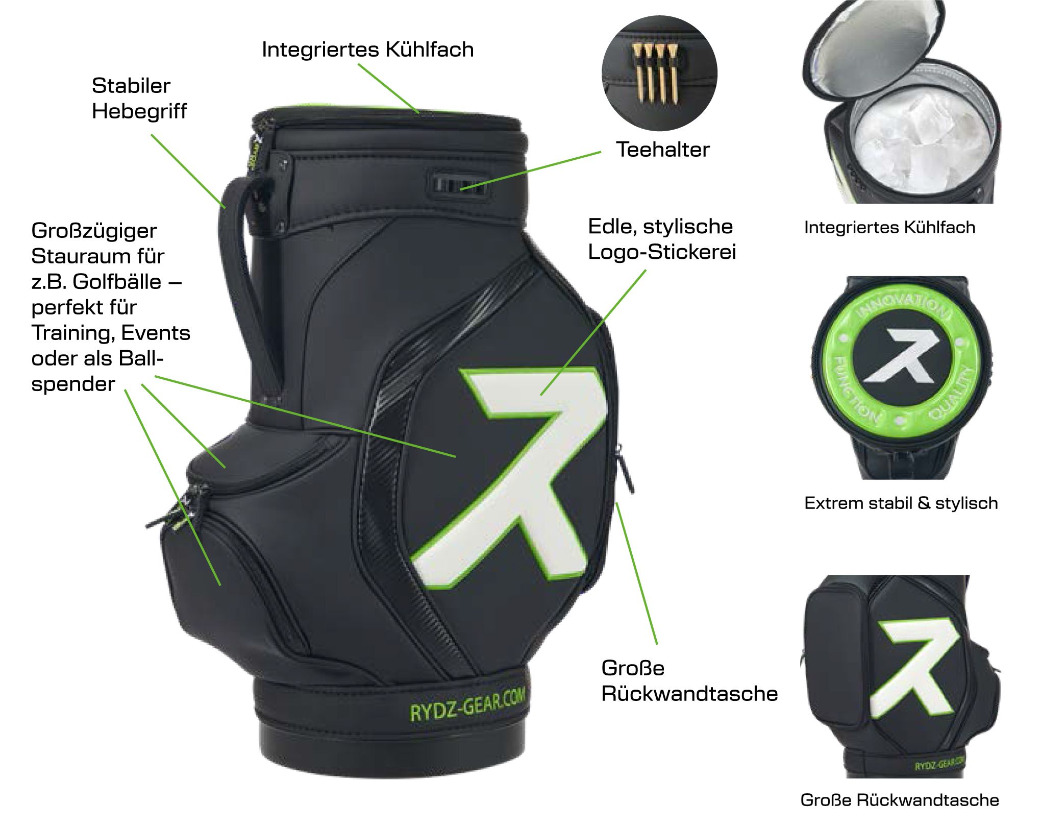 Rydz Gear Den Caddy Specs