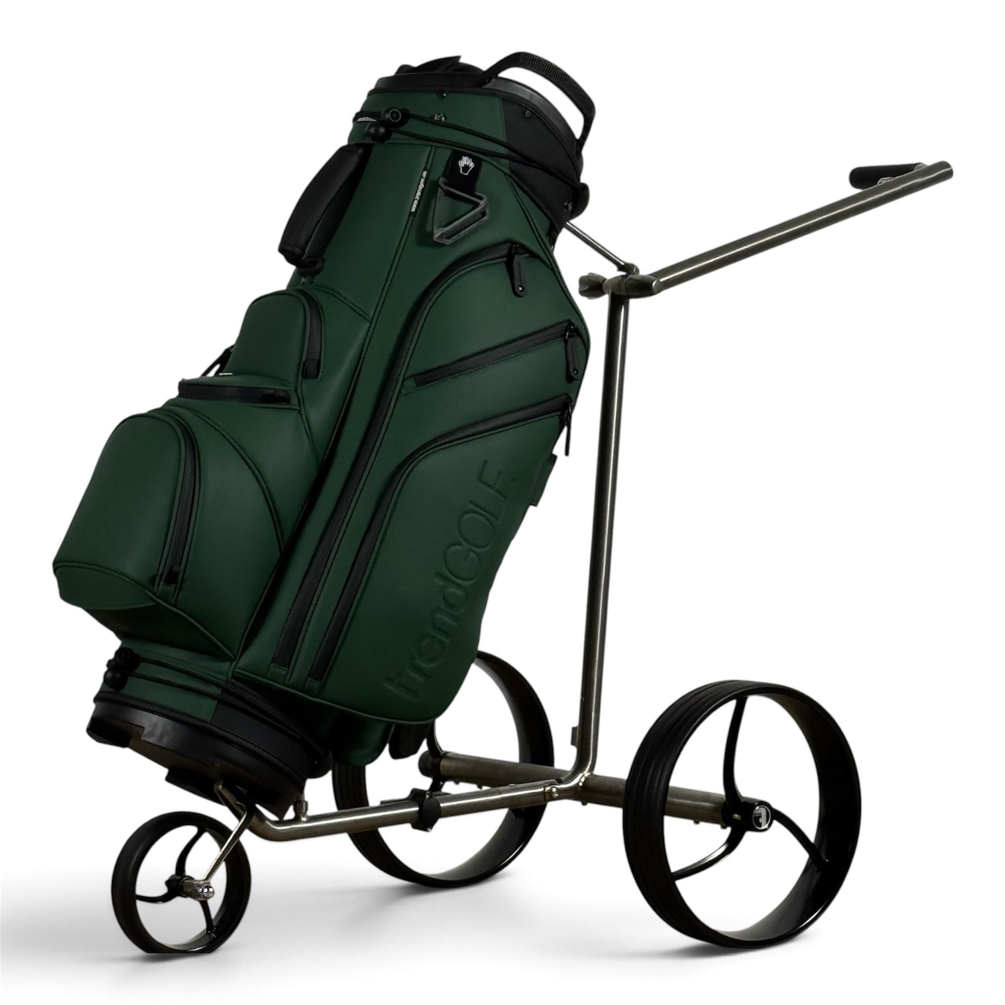 trendGOLF. Trolley mit trendGOLF. Prestige Pro Cartbag