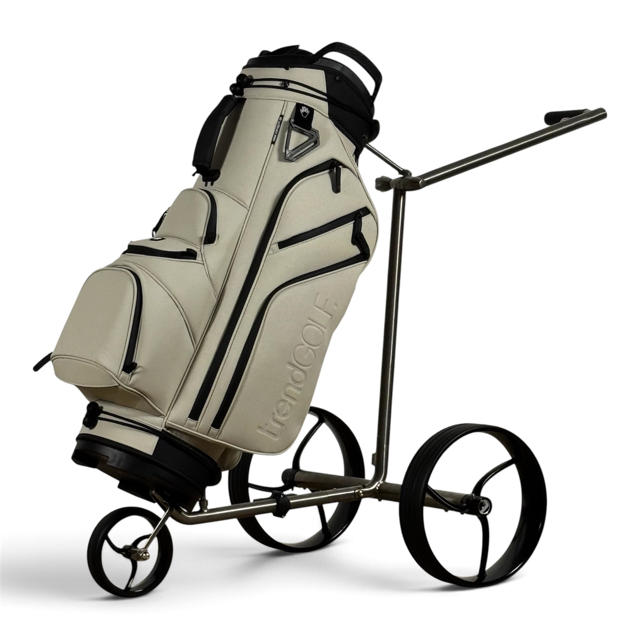 trendGOLF. Trolley mit trendGOLF. Prestige Pro Cartbag