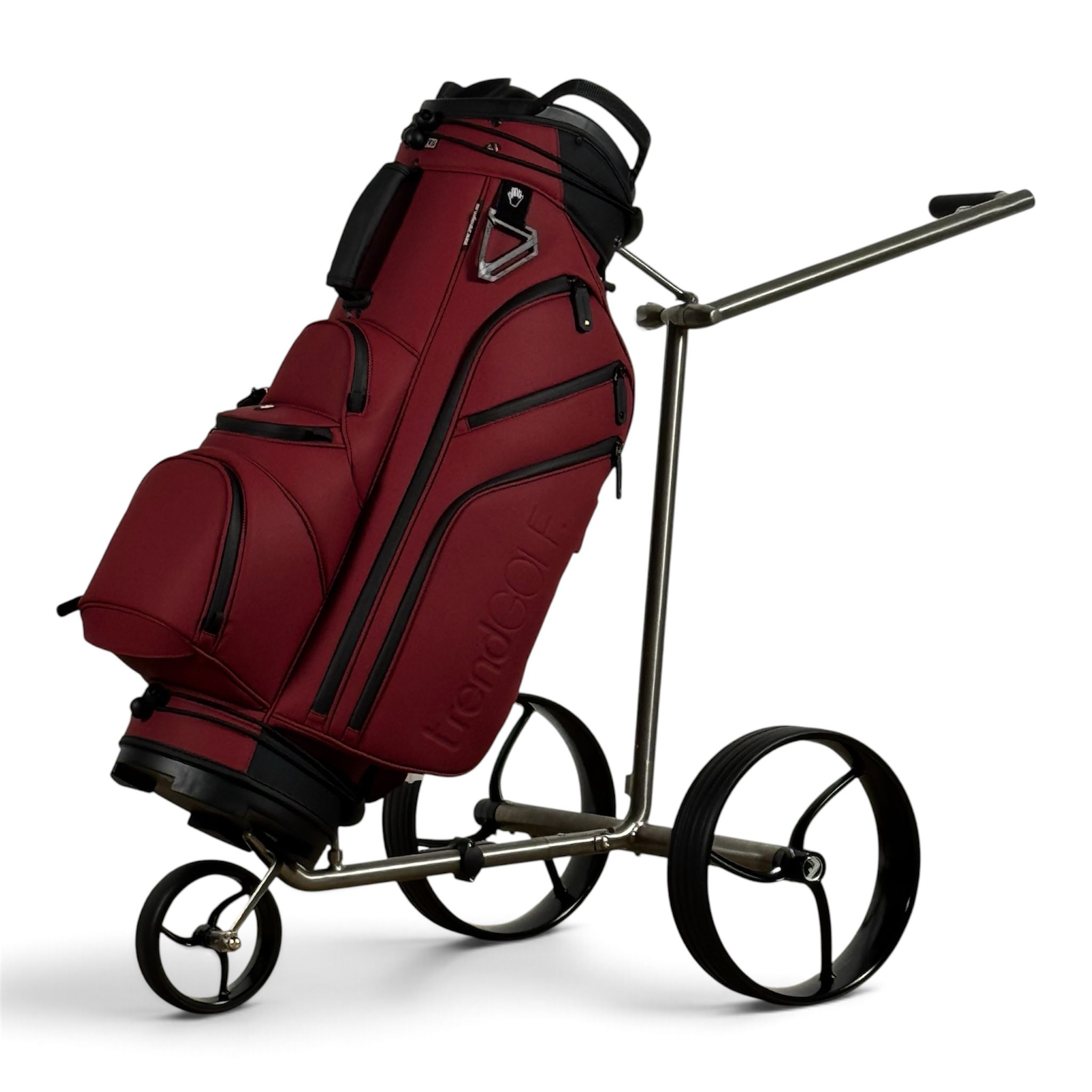 trendGOLF. Trolley mit trendGOLF. Prestige Pro Cartbag