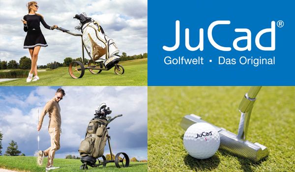 JuCad Golftrolleys Elektrotrolleys Golfbags Golfzubehör