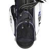 U.S. Kids Golf Tour Series Stand Bag, (TS54 / 137-145cm), schwarz/weiß/lila