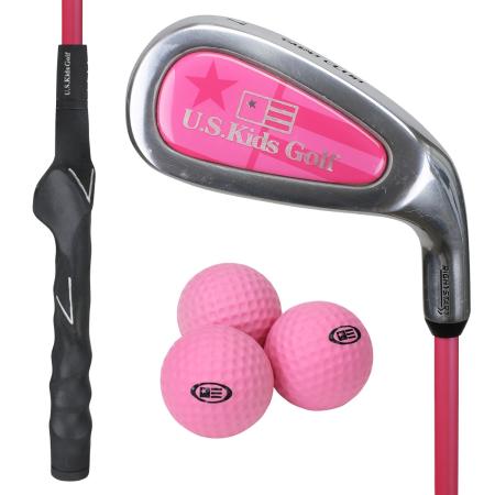 U.S. Kids Golf Yard Club Lern- und Übungsschläger (RS36), 80-100cm, LH, pink