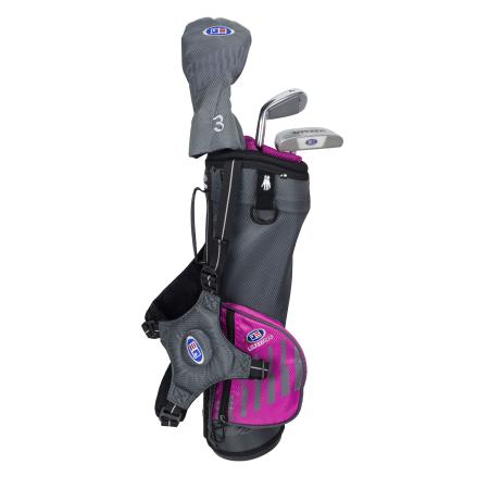 U.S. Kids Golf Starterset Ultralight UL39, 100-107cm, RH, grau/pink