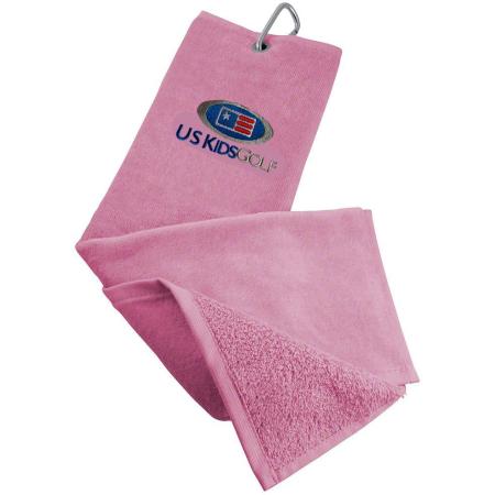 U.S. Kids Golf Velours Handtuch, pink
