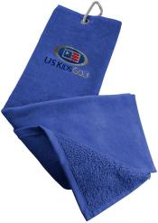 U.S. Kids Golf Velours Handtuch, blau