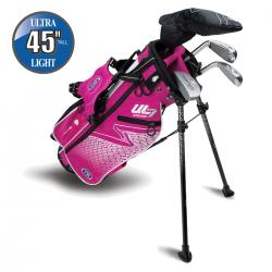 US Kids Golf UL7 Starterset Ultralight UL45 115122cm RH pinkweiß