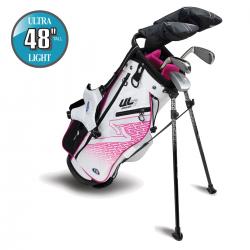 US Kids Golf UL7 Starterset Ultralight UL48 5teilig 122130cm LH weißpink