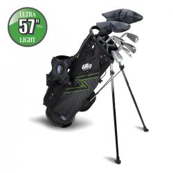 US Kids Golf UL7 Starterset Ultralight UL57 145152cm RH 7teilig schwarzgrün