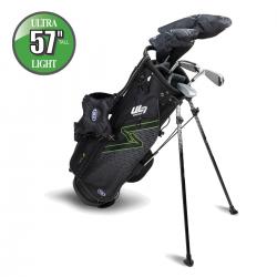 US Kids Golf UL7 Starterset Ultralight UL57 145152cm LH 5teilig schwarzgrün