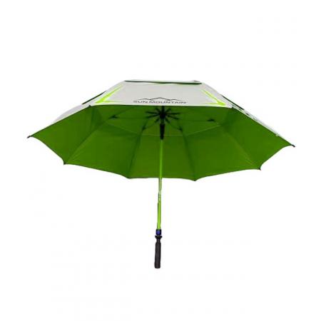 Sun Mountain H2NO Chrome Automatik UV-Golfschirm, chrome/lime