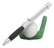 Silverline Golfball-Kugelschreiber mit Halter