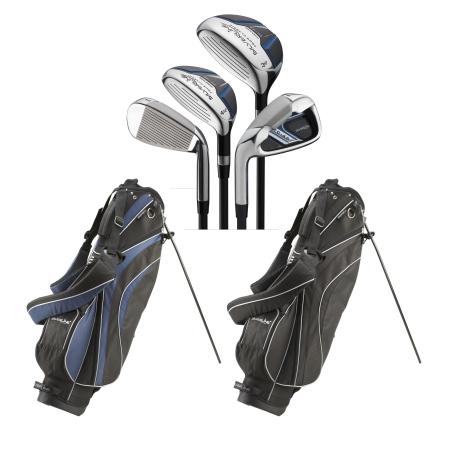 Silverline Tour Classic TC-46 Herren Golfset Halbsatz, RH, Bag schwarz/blau