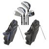 Silverline Tour Classic TC-46 Herren Golfset Halbsatz, LH, Bag schwarz/blau