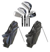 Silverline Tour Classic TC-46 Herren Golfset Halbsatz, LH, Bag schwarz/blau