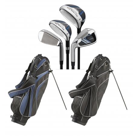 Silverline Tour Classic TC-46 Damen Golfset Halbsatz, RH, Bag schwarz/blau