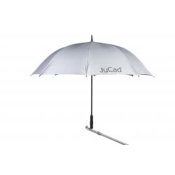 JuCad Automatik Teleskop Golfschirm silber UVSchutz
