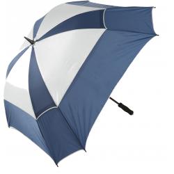JuCad Teleskop Windproof Golfschirm blausilber