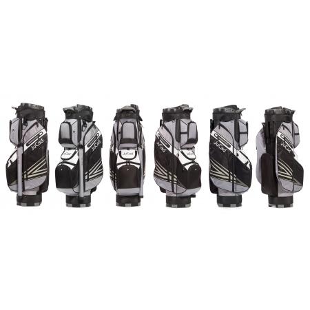 JuCad Cartbag Quiet Line, schwarz/grau/weiß