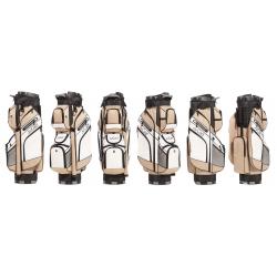 JuCad Cartbag Quiet Line khakiweiß
