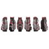 JuCad Cartbag Sportline, schwarz/grau/rot