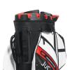 SALE JuCad Cartbag Quiet Line, schwarz/weiß/rot