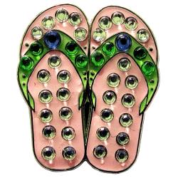 Navika Crystal Ballmarker Flip Flop pink