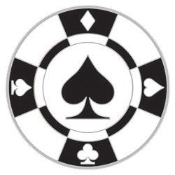 Navika Basic Ballmarker Pokerchip schwarz