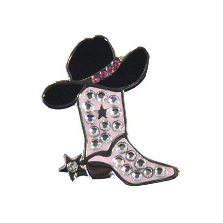 Navika Crystal Ballmarker &quote;Cowgirl Boot&quote;, pink