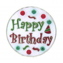 Navika Glitzy Ballmarker Happy Birthday