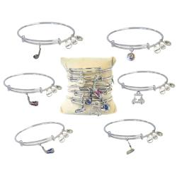 Navika Armspange mit GolfCharm silber