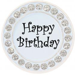 Navika Crystal Ballmarker Happy Birthday weiß