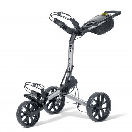 Bag Boy Slimfold 3-Rad Push Trolley, silber/schwarz