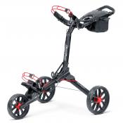 Bag Boy Nitron 3-Rad Push Trolley, schwarz/rot
