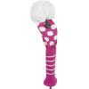 Bommel Strick Headcover, pink, Driver Punkte