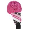 Bommel Sparkle Strick Headcover, pink, Fairwayholz Punkte