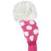 Bommel Sparkle Strick Headcover, pink, Fairwayholz Streifen