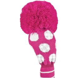 Bommel Sparkle Strick Headcover pink Driver Punkte