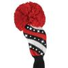 Bommel Sparkle Strick Headcover, schwarz/weiß/rot, Hybriden Punkte