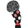 Bommel Sparkle Strick Headcover, schwarz/weiß/rot, Driver Punkte