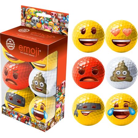 Emoji® 6er Golfball-Set
