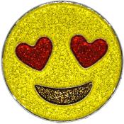 Emoji® Glitzy Ballmarker &quote;Love&quote;