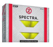 Zero Friction Spectra Golfbälle, 12er Karton, gelb