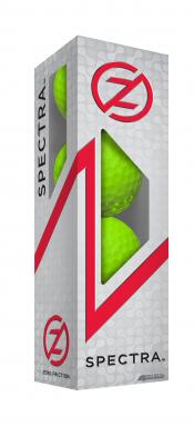 Zero Friction Spectra Golfbälle, 4er Sleeve, lime