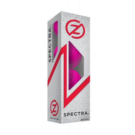 Zero Friction Spectra Golfbälle, 4er Sleeve, pink