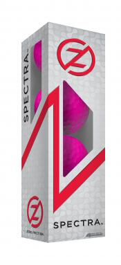 Zero Friction Spectra Golfbälle, 4er Sleeve, pink