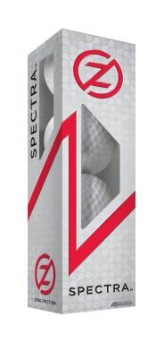 Zero Friction Spectra Golfbälle, 4er Sleeve, weiß