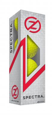 Zero Friction Spectra Golfbälle, 4er Sleeve, gelb