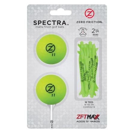 Zero Friction Spectra TwoBall-TeePack, grün